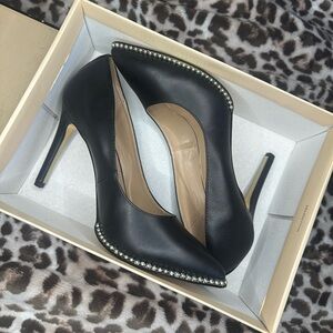 BCBGeneration Black Heels with Silver Studs